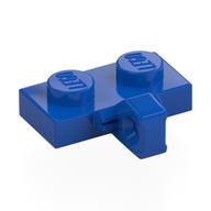 Hinge Plate 1 x 2 Locking with 1 Finger on Side, without Groove (Blue)