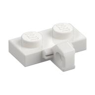 Hinge Plate 1 x 2 Locking with 1 Finger on Side, without Groove (White)
