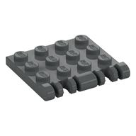 Hinge Plate 3 x 4 Locking Dual 2 Finger, 7 teeth (Dark Bluish Gray)