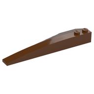 Brick Wedged, Curved 10 x 3 Right (Reddish Brown)