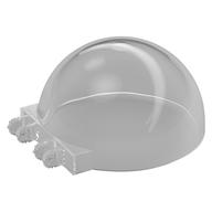 Windscreen 6 x 6 x 3 Dome with Dual 2 Fingers (Trans-Clear)