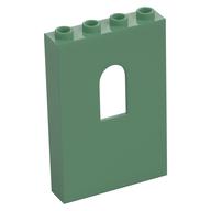 Panel 1 x 4 x 5 with Arched Window (Sand Green)