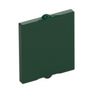Glass for Window 1 x 2 x 2 Flat (Dark Green)