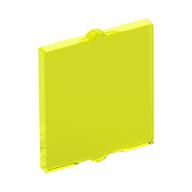 Glass for Window 1 x 2 x 2 Flat (Trans-Neon Green)