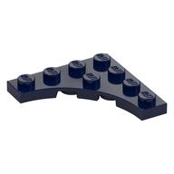 Plate Special 4 x 4 with 3 x 3 Quarter Round Cutout (Dark Blue)