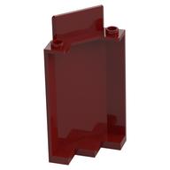 Panel 3 x 3 x 6 Corner Wall without Bottom Indentations (Dark Red)