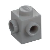Brick Special 1 x 1 with Studs on 2 Adjacent Sides (Light Bluish Gray)