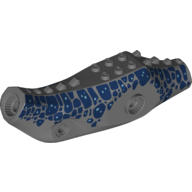 Animal Body Part, Dinosaur, Baryonyx Body with Dark Blue Spots, Dark Bluish Gray Back (Dark Bluish Gray)