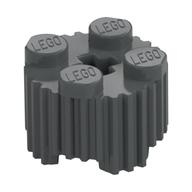 Brick Round 2 x 2 [Grill] (Dark Bluish Gray)
