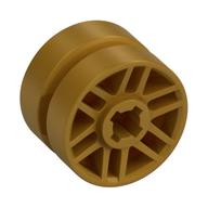 Wheel 14mm D. x 9.9mm with Centre Groove, Fake Bolts and 6 Spokes (Pearl Gold)