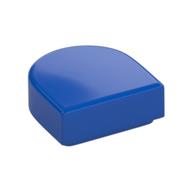 Tile Round 1 x 1 Half Circle (Blue)