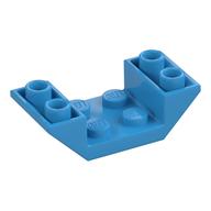 Brick Sloped Inverted 45° 4 x 2 Double with 2 x 2 Recessed (Dark Azure)
