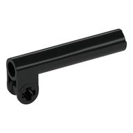 Technic Axle and Pin Connector, Perpendicular with Extension (Black)