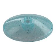Dish 4 x 4 Inverted with Open Stud [Radar] (Glitter Trans-Light Blue)