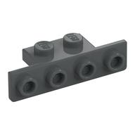 Bracket 1 x 2 - 1 x 4 [Rounded Corners at Bottom, Square Corners at Top] (Dark Bluish Gray)