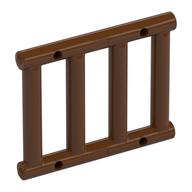 Bar 1 x 4 x 3 [End Tabs] (Reddish Brown)