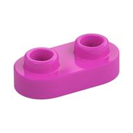 Plate Special 1 x 2 Rounded with 2 Open Studs (Dark Pink)