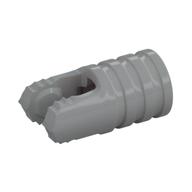 Hinge Cylinder 1 x 2 Locking with 2 Click Fingers and Axle Hole, 7 Teeth (Light Bluish Gray)