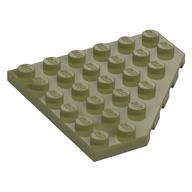 Wedge Plate 6 x 6 Cut Corner (Olive Green)