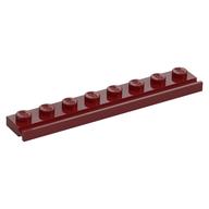 Plate Special 1 x 8 with Door Rail (Dark Red)