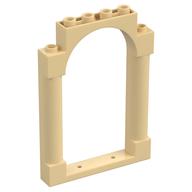 Panel 1 x 6 x 7 with 2 Columns and Arch (Tan)