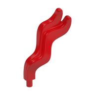 Headwear Accessory Bandana Tassel with Pin (Red)