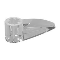 Technic Tooth 1 x 3 with Axle Hole [Hollow Underside] (Trans-Clear)