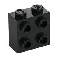 Brick Special 1 x 2 x 1 2/3 with 4 Studs on 1 Side (Black)