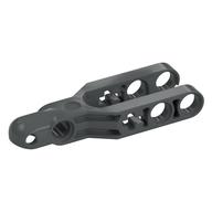 Technic Steering Arm 5.5 x 2 with Towball Socket Rounded, Chamfered [Reinforced] (Dark Bluish Gray)