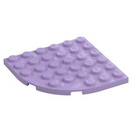 Plate Round Corner 6 x 6 (Lavender)