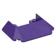 Brick Wedged, Sloped 45° 6 x 4 Double / 33°, 5 Bottom Tubes [Train Roof] (Dark Purple)