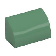 Brick Curved 1 x 2 x 1 No Studs (Sand Green)