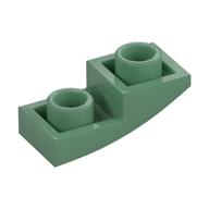 Brick Curved Inverted 2 x 1 (Sand Green)