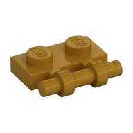 Plate Special 1 x 2 Side Handle [Free Ends] (Pearl Gold)