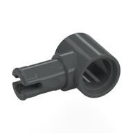 Technic Pin Connector Hub with 1 Pin with Friction Ridges Lengthwise [Centered Friction Ridge] (Dark Bluish Gray)