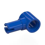Technic Pin Connector Hub with 1 Pin with Friction Ridges Lengthwise [Centered Friction Ridge] (Blue)