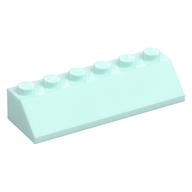 Brick Sloped 45° 2 x 6 (Light Aqua)