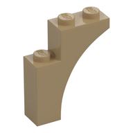 Brick Arch 1 x 3 x 3 [Gothic] (Dark Tan)