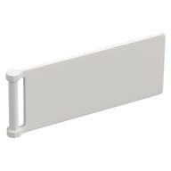 Flag 7 x 3 with Rod (White)