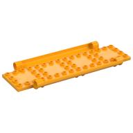 Plate Special Book Cover Back 6 x 16 with Pin Holes (Bright Light Orange)