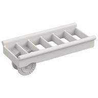 Duplo Ladder with Base Locking Ring, Short (Fire) (White)