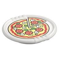Duplo Disk with Pizza with Mushrooms and 1 Cut Slice Print (White)