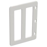 Duplo Door with Two Long Window Panes (White)