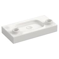 Duplo Tile 2 x 4, Sink (White)