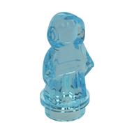 Minifig Trophy Statuette Princess Leia Hologram (Trans-Light Blue)