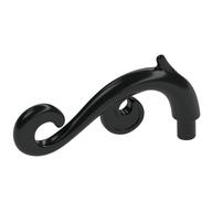 Curled Decorative Ornament / Plant Vine with Bar (Black)
