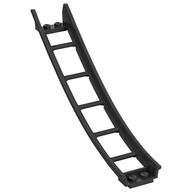 Vehicle Track, Roller Coaster Ramp Large Lower Part, 6 Bricks Elevation (Pearl Titanium)