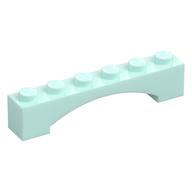 Brick Arch 1 x 6 Raised Arch (Light Aqua)