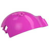 Panel Curved Tapered with Bars at Each End (Dark Pink)