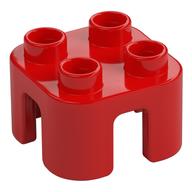 Duplo Chair with no Back / Stool (Red)